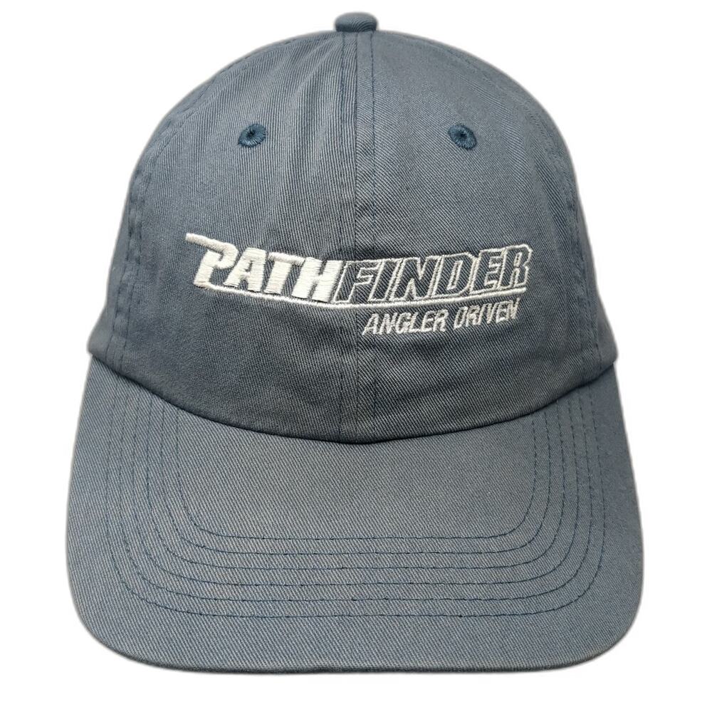 Imperial Pathfinder Angler Driven Blue One Size Baseball Cap Hat Embroidered